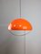 Large Space Age Italian Orange Acrylic Glass Pendant Lamp, 1970s, Image 1