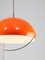 Lámpara colgante italiana era espacial grande de vidrio acrílico naranja, años 70, Imagen 14
