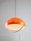 Large Space Age Italian Orange Acrylic Glass Pendant Lamp, 1970s 2