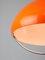 Lámpara colgante italiana era espacial grande de vidrio acrílico naranja, años 70, Imagen 9