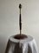 Lámpara de mesa danesa Mid-Century de teca y latón, años 50, Imagen 11