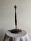 Lámpara de mesa danesa Mid-Century de teca y latón, años 50, Imagen 5