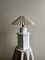 Vintage White Ceramic Glazed Octagonal Lamp, 1930s 8