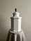 Vintage White Ceramic Glazed Octagonal Lamp, 1930s 4
