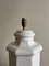 Lampada vintage ottagonale in ceramica bianca, anni '30, Immagine 6