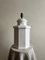 Vintage White Ceramic Glazed Octagonal Lamp, 1930s 3