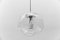 Große Wave Deckenlampe aus Klarglas von Koch & Lowy für Peill & Putzler, 1960er 5