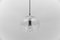Große Wave Deckenlampe aus Klarglas von Koch & Lowy für Peill & Putzler, 1960er 3