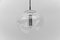 Große Wave Deckenlampe aus Klarglas von Koch & Lowy für Peill & Putzler, 1960er 1