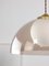 Space-Age Italian Brass, Opaline and Acrylic Glass Pendant Lamp 7