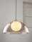 Space-Age Italian Brass, Opaline and Acrylic Glass Pendant Lamp 17