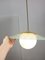 Mid-Century Italian Brass and Opaline Angel Pendant Lamp, Image 18