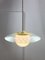 Mid-Century Italian Brass and Opaline Angel Pendant Lamp 6