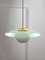 Mid-Century Italian Brass and Opaline Angel Pendant Lamp 2