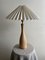 Mid-Century British Turned Wood Lamp, 1960s 1