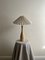 Britische Mid-Century Lampe aus gedrechseltem Holz, 1960er 7