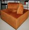 Maxi Pouf in Smooth Velvet with Movable Backrest, Italy, 1980s, Image 1