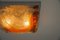 Orange Murano Glass Flush Mount Sconce, Italy, 1960s, Image 9