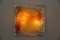 Aplique de pared de cristal de Murano naranja, Italia, años 60, Imagen 2