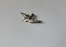 Art Deco Dove Pin Brooch in Sterling Silver, 1930s, Image 1