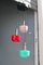 Lámpara de suspensión italiana multicolor de Vistosi, años 50, Imagen 1