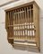 Large Wall Hanging Pine Plate Rack, 1960s 4