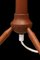 Lámpara de pie trípode danesa de teca, años 60, Imagen 6