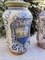 Deruta Pharmacy Vases Albarelli in White Ceramic with Blue Paintings, 1950s, Set of 2 6