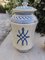 Deruta Pharmacy Vases Albarelli in White Ceramic with Blue Paintings, 1950s, Set of 2 17