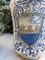 Deruta Pharmacy Vases Albarelli in White Ceramic with Blue Paintings, 1950s, Set of 2 5