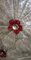 Vintage Clear and Red Ceiling Light, Image 8