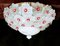 Vintage Clear and Red Ceiling Light, Image 1