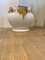 White Lacquered Ceramic Vases with Gilt Decorations, Italy, 1970s, Set of 2 12
