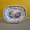 Meat Serving Plate in Blue and White Porcelain, 1830s 1