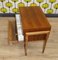 Large Sewing Box in Walnut on Wheels, 1960s, Image 2