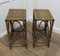 Bamboo High Stools, 1960s, Set of 2 1