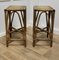 Bamboo High Stools, 1960s, Set of 2 3