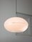 Italian Space Age White Doughnut Ceiling Lamp, 1970s 7