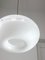 Italian Space Age White Doughnut Ceiling Lamp, 1970s 2