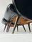Schwarze Italienische Vintage Armlehnstühle im Stil von Marco Zanuso, 2er Set 8