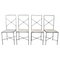 Dining Chairs in Iron, 1980s, Set of 4 1