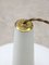 Mid-Century Italian Brass and Opaline Hat Pendant Lamp, Image 13