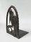Art Nouveau Wrought Iron Book Supports Marabu in the style of Edgar Brandt, 1890s, Set of 2, Image 9