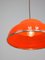 Italian Space Age Orange Acrylic Glass Pendant Lamp, Image 6