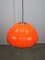 Italian Space Age Orange Acrylic Glass Pendant Lamp 9