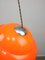 Italian Space Age Orange Acrylic Glass Pendant Lamp 8