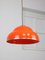 Lampe à Suspension Space Age en Verre Acrylique Orange, Italie 10