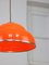 Italian Space Age Orange Acrylic Glass Pendant Lamp 5