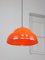 Italian Space Age Orange Acrylic Glass Pendant Lamp 4