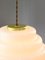 Mid-Century Italian Brass and Opaline Glass Pendant Lamp 12